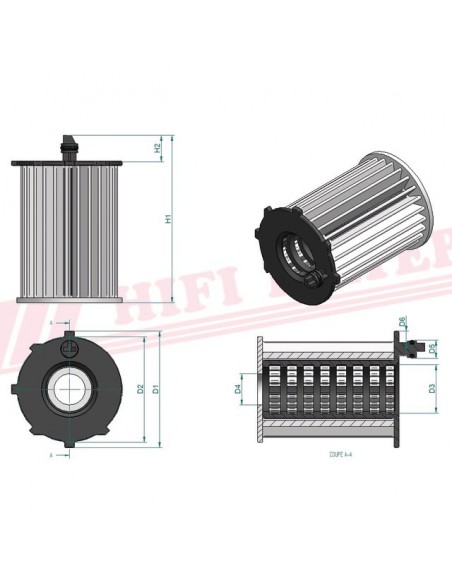 FILTRE A HUILE SO 9041 HIFI FILTER
