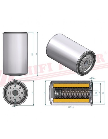 FILTRE A HUILE T 501 HIFI FILTER