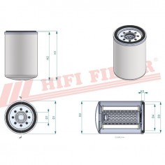 FILTRE A HUILE T 600 HIFI FILTER 2