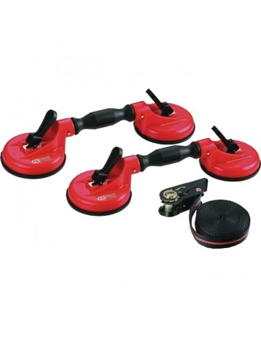 VENTOUSES DOUBLES POUR PAREBRISE AVEC SANGLE JEU DE 2