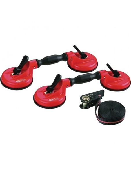 VENTOUSES DOUBLES POUR PAREBRISE AVEC SANGLE JEU DE 2