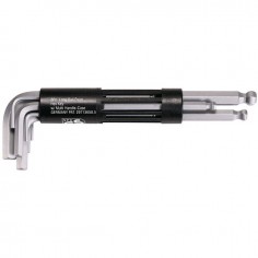 CLES MALES 6 PANS LONGUE TETE SPHERIQUE EN POUCE JEU 8 CLES