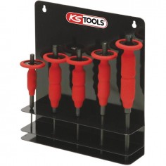 CHASSES GOUPILLES AVEC POIGNEE PROTECTION 3 A 8 MM PRESENTOIR MURAL DE 5 PIECES