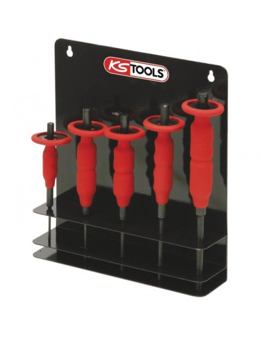 CHASSES GOUPILLES AVEC POIGNEE PROTECTION 3 A 8 MM PRESENTOIR MURAL DE 5 PIECES