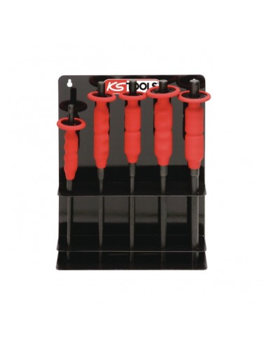 CHASSES GOUPILLES AVEC POIGNEE PROTECTION 6 A 14 MM PRESENTOIR MURAL DE 5 PIECES