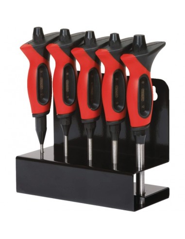 CHASSES GOUPILLES BRUNIS AVEC POIGNEE BIMATIERE PRESENTOIR MURAL DE 5 PIECES