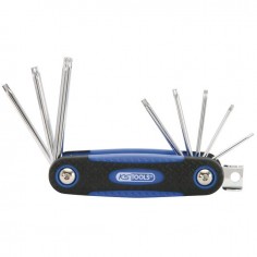 CLES MALES TORX PERCEES SUR MONTURE DE 8 CLES