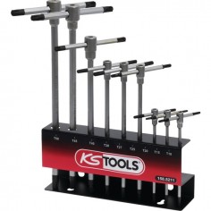 CLES MALES TORX A POIGNEE EN T PRESENTOIR DE 9 CLES