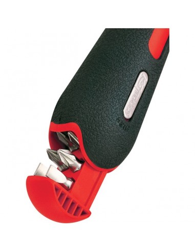 TOURNEVIS A POIGNEE REVOLVER À CLIQUET GEARplus AVEC 6 EMBOUTS