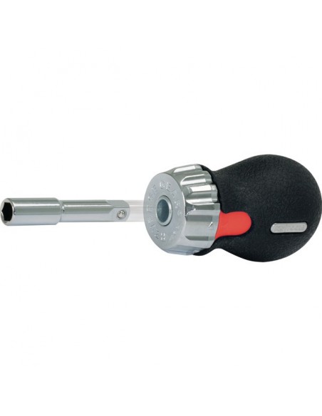 TOURNEVIS A CLIQUET TOM POUCE A MANCHE COURT GEARplus AVEC 6 EMBOUTS