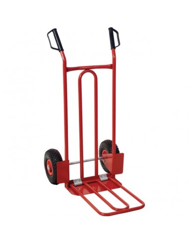 DIABLE AVEC BAVETTE RABATTABLE ET ROUES GONFLABLES 250 KG   KS TOOLS