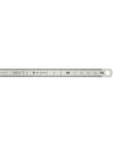 REGLET SEMI-RIGIDE INOX 150 MM GRADUATION RECTO VERSO   KS TOOLS