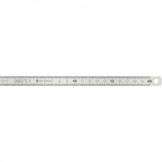 REGLET SEMI-RIGIDE INOX 200 MM GRADUATION RECTO VERSO   KS TOOLS