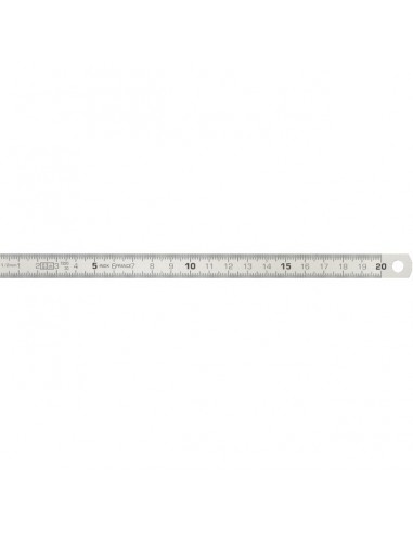 REGLET SEMI-RIGIDE INOX 200 MM GRADUATION RECTO VERSO   KS TOOLS