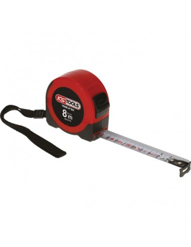 METRE A RUBAN TRI-MATIERE RACING 8 M X 25 MM   KS TOOLS