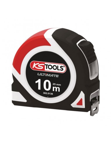 METRE A RUBAN BI-MATIERE ULTIMATE 10 M X 25 MM   KS TOOLS