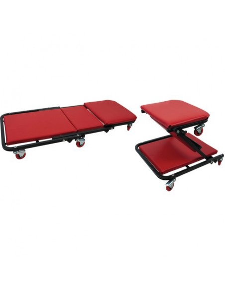 CHARIOT DE VISITE PLIABLE CONVERTIBLE EN TABOURET D%u2019ATELIER