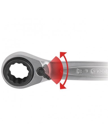 CLE POLYGONALE A CLIQUET 10X13 / 17X19 MM