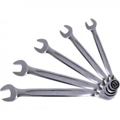 CLE MIXTE A CLIQUET REVERSIBLE GEARplus SUR ETUI PORTATIF JEU DE 5