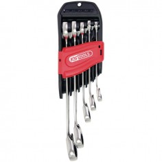 CLE MIXTE A CLIQUET REVERSIBLE DUO GEAR SUR ETUI PORTATIF JEU DE 5