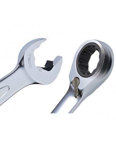 CLE MIXTE A CLIQUET REVERSIBLE DUO GEAR® 14 MM