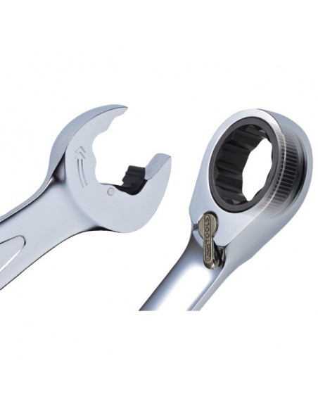 CLE MIXTE A CLIQUET REVERSIBLE DUO GEAR® 19 MM