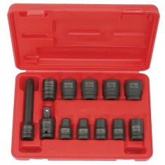 DOUILLES A CHOC 1/2 6 PANS 10 A 24 MM COFFRET DE 12 PIECES KS TOOLS