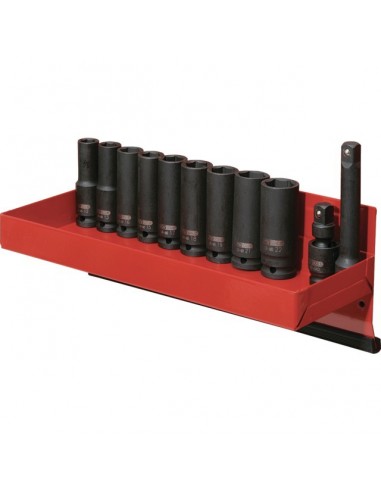 DOUILLES LONGUES A CHOC 1/2%u2019%u2019 6 PANS PRESENTOIR DE 12 PIECES   KS TOOLS