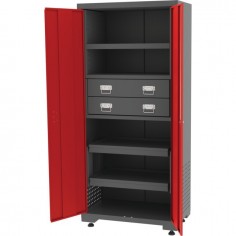 ARMOIRE DE RANGEMENT HAUTE A 2 TIROIRS