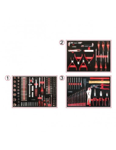 SERVANTE SF6 ÉQUIPEE DE 264 OUTILS KS TOOLS