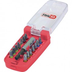 EMBOUTS DE VISSAGE A CODE COULEUR JEU DE 15 PIECES