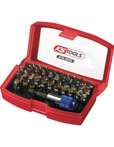 EMBOUTS DE VISSAGE A CODE COULEUR COFFRET DE 32 PIECES