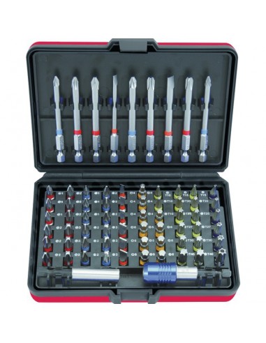 EMBOUTS DE VISSAGE A CODE COULEUR TORSIONPOWER COFFRET 71 PIECES