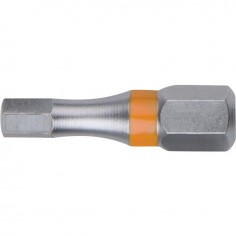 EMBOUTS DE VISSAGE A CODE COULEUR 6 PANS 3 MM LG 25 MM BOITE DE 5