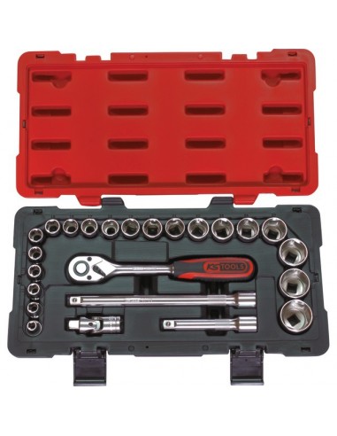 DOUILLES ET ACCESSOIRES 1/2 ULTIMATE COFFRET DE 24 PIECES