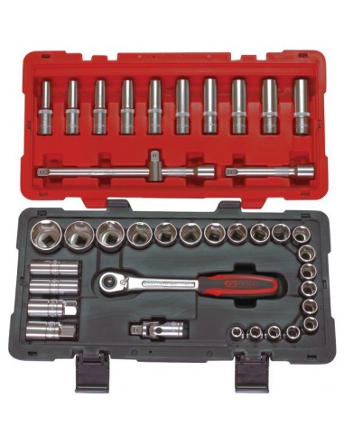 DOUILLES ET ACCESSOIRES 1/2 ULTIMATE COFFRET DE 39 PIECES