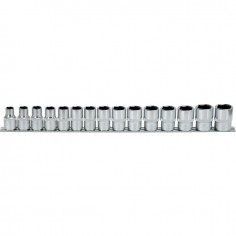 DOUILLES 1/2 EN POUCE SUR RAIL DE 3/8 A 1 JEU DE 15 PIECES