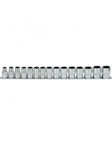 DOUILLES 1/2 EN POUCE SUR RAIL DE 3/8 A 1 JEU DE 15 PIECES