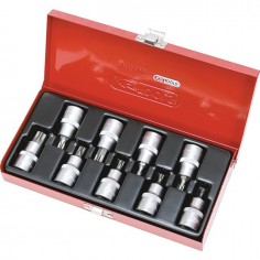 DOUILLES TOURNEVIS 1/2 TORX 20 A 60 MM COFFRET DE 9 PIECES