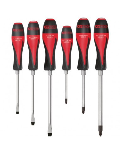 TOURNEVIS ULTIMATEMAX A LAME TRANVERSANTE 3 FENTE  3 POZIDRIV JEU DE 6