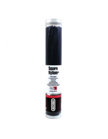 FIL DE DEBROUSSAILLEUSE CARRE NYLIUM 220 BRINS DE 42 CM Ø 3.75 MM OREGON