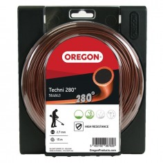 FIL DE DEBROUSSAILLEUSE ROND TECHNI 280° HAUTE RÉSISTANCE Ø 3 MM OREGON