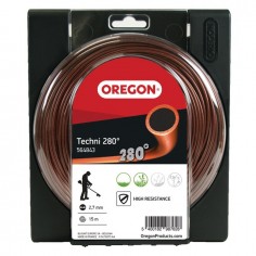 FIL DE DEBROUSSAILLEUSE ROND TECHNI 280° HAUTE RÉSISTANCE Ø 3 MM OREGON