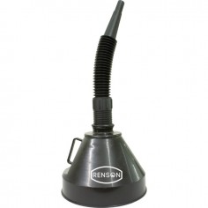 ENTONNOIR PLASTIQUE 160 MM AVEC BEC FLEXIBLE ET FILTRE