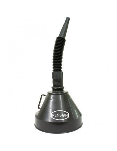 ENTONNOIR PLASTIQUE 160 MM AVEC BEC FLEXIBLE ET FILTRE