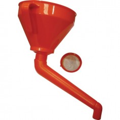 ENTONNOIR PLASTIQUE 160 MM AVEC BEC RIGIDE ET FILTRE