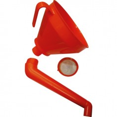 ENTONNOIR PLASTIQUE 160 MM AVEC BEC RIGIDE ET FILTRE 2