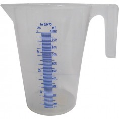 BROC PLASTIQUE TRANSLUCIDE GRADUE 1L