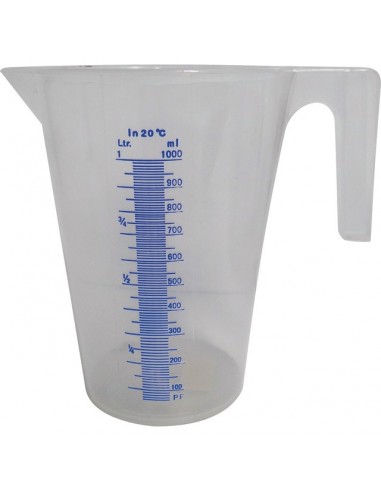 BROC PLASTIQUE TRANSLUCIDE GRADUE 1L