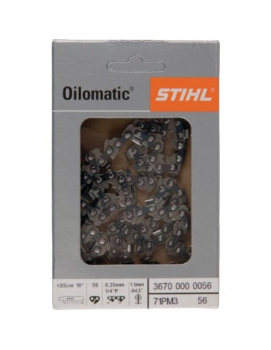 CHAINE DE TRONCONNEUSE 1/4 .043(1.1 MM) 56 ENTRAINEURS ORIGINE STIHL